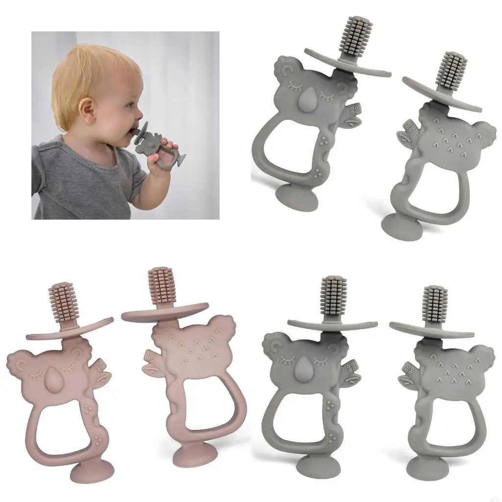 97BE Прорезыватель, жевательная игрушка с присоской, детская игрушка для прорезывания зубов, обучающая зубная щетка в форме
97BE Прорезыватель, жевательная игрушка с присоской, детская игрушка для прорезывания зубов, обучающая зубная щетка в форме