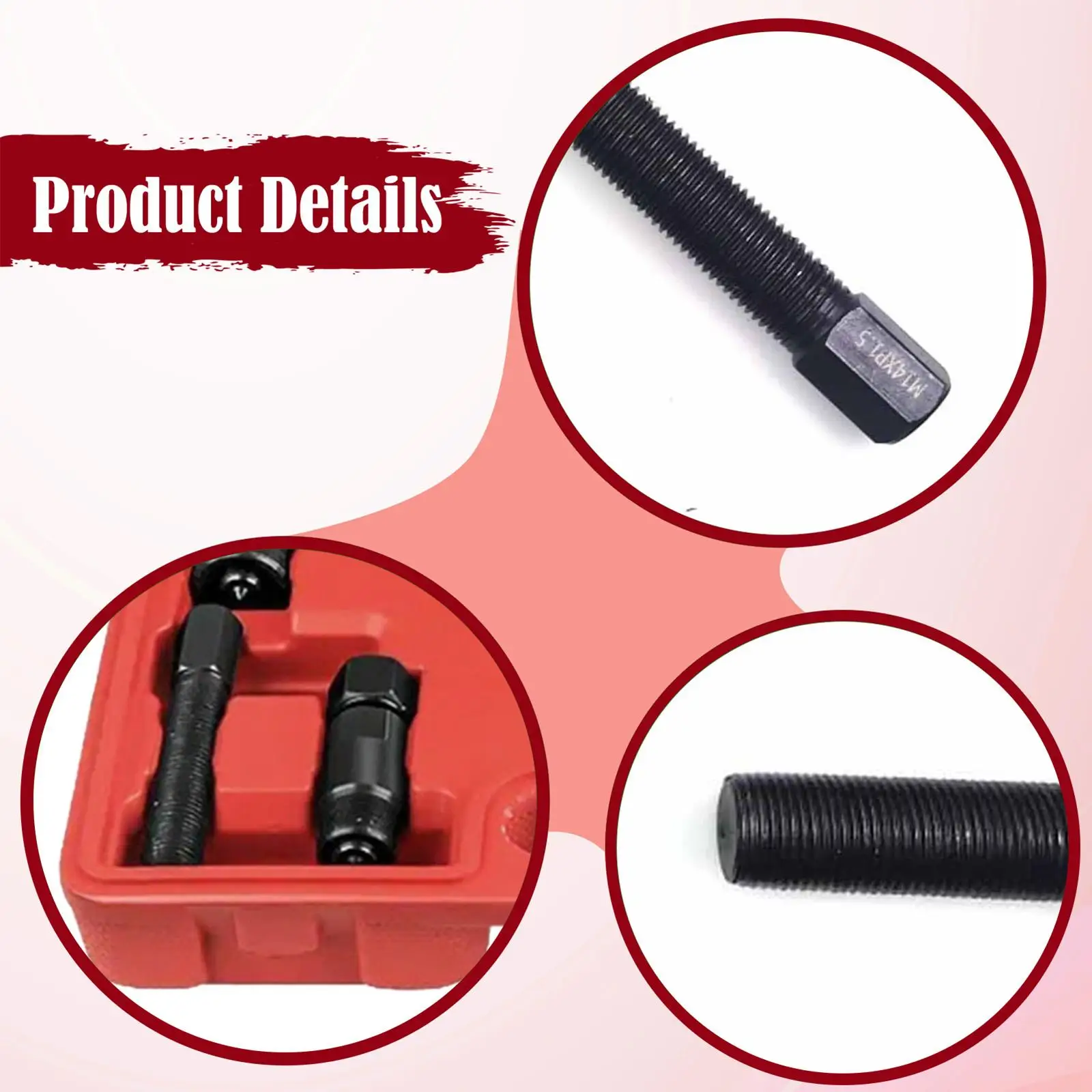 Motorcycle Flywheel Puller Accessories Double Ended Rods Kit for Universal Flywheel Gear and Engine Service
Motorcycle Flywheel Puller Accessories Double Ended Rods Kit for Universal Flywheel Gear and Engine Service