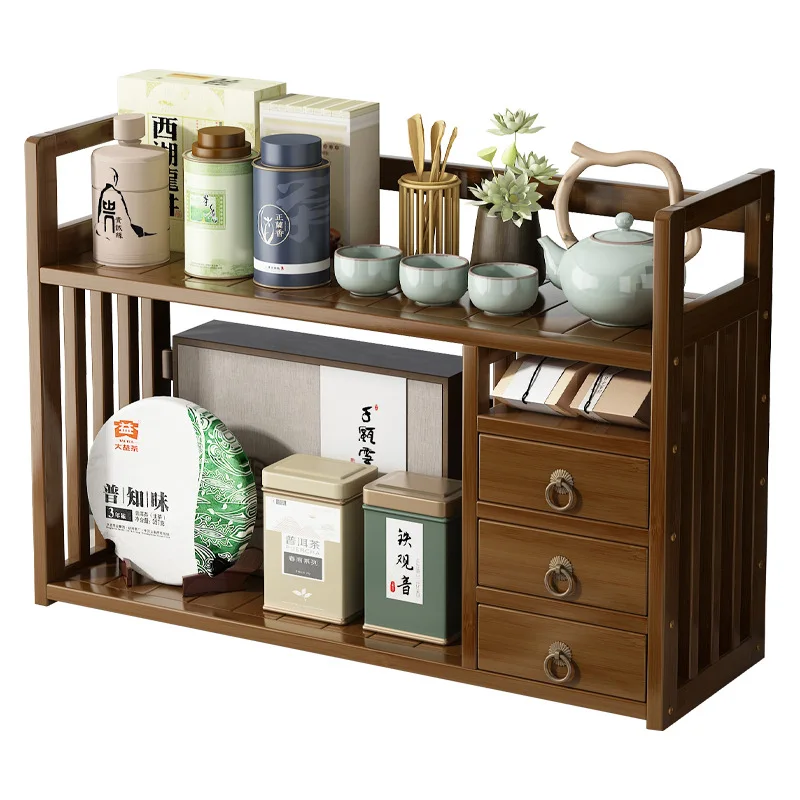Стойка для богу, бытовой бамбуковый чайный сервиз, стеллаж для хранения, новая китайская витрина, орнамент с насосом
Стойка для богу, бытовой бамбуковый чайный сервиз, стеллаж для хранения, новая китайская витрина, орнамент с насосом