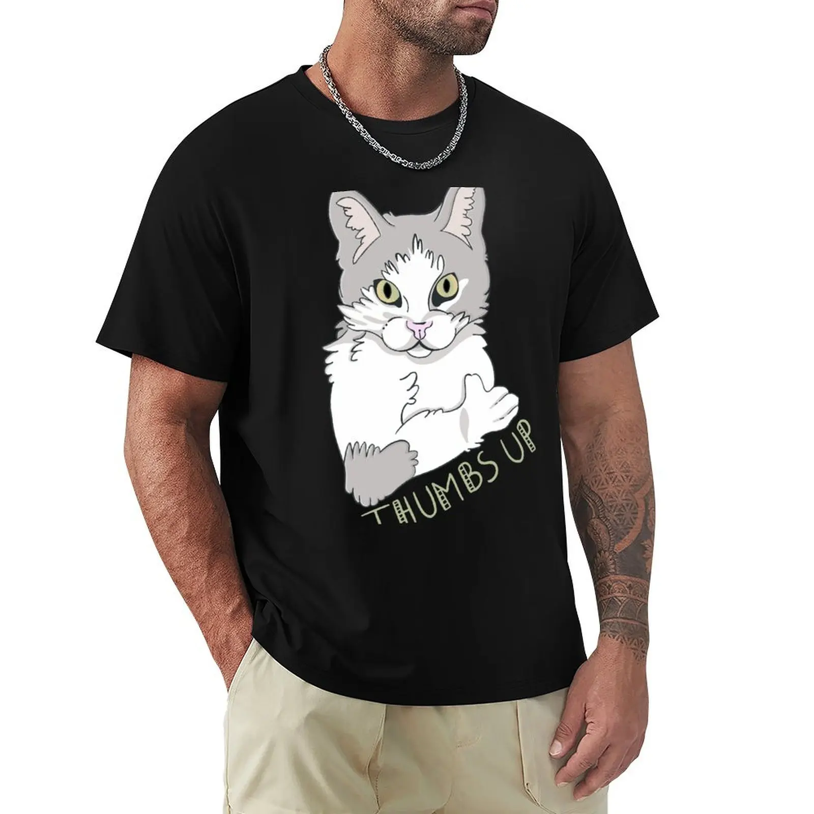 Thumbs Up Cat T-Shirt korean fashion custom t-shirts vintage clothes mens t shirt
Thumbs Up Cat T-Shirt korean fashion custom t-shirts vintage clothes mens t shirt