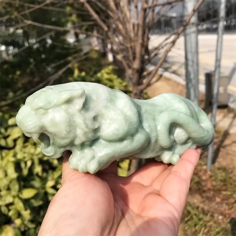 Natural Lushan Jade Tiger Carved Powerful Animal Statue Healing Crystal Crafts For Home Decoration Accessories 1pcs
Natural Lushan Jade Tiger Carved Powerful Animal Statue Healing Crystal Crafts For Home Decoration Accessories 1pcs