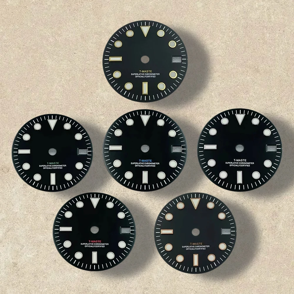 28.5mm Print S Logo GMT Dial Fit NH34 Japanese Movement Ice Blue Luminous Watch Modification Accessories
28.5mm Print S Logo GMT Dial Fit NH34 Japanese Movement Ice Blue Luminous Watch Modification Accessories