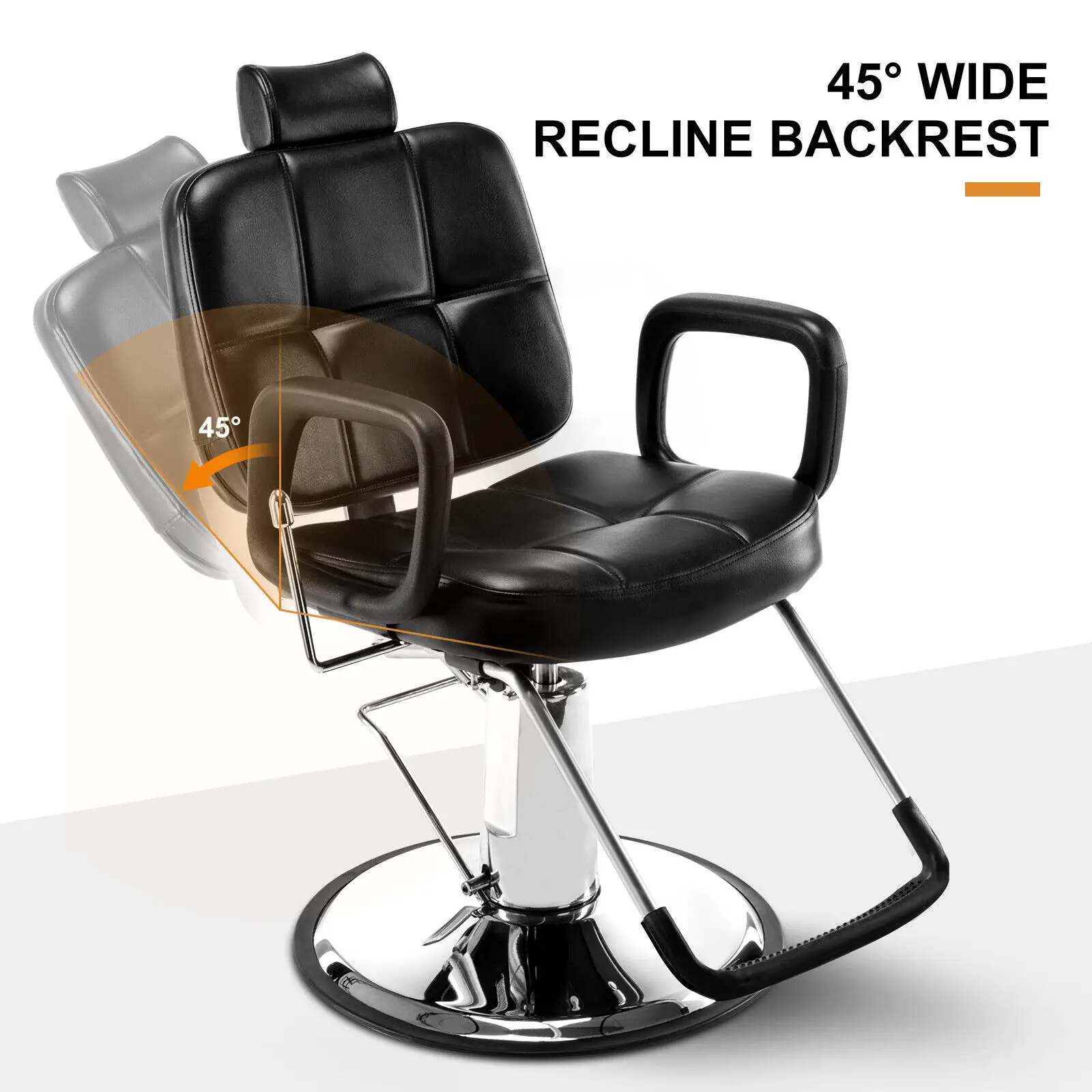 Black All Purpose Hydraulic Barber Chair Reclining Salon Beauty Shampoo Styling
Black All Purpose Hydraulic Barber Chair Reclining Salon Beauty Shampoo Styling