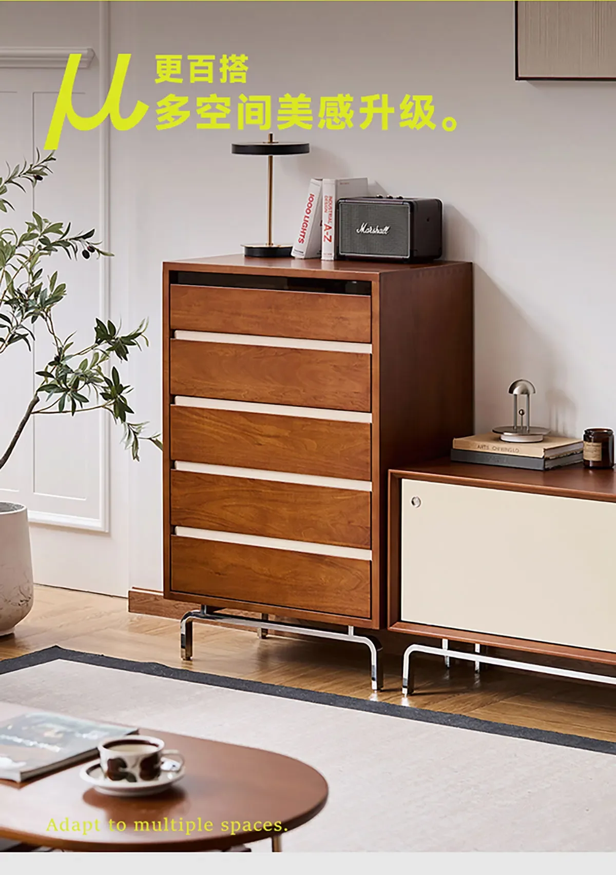 Retro solid wood chest of drawers living room against the wall bedroom bedside table storage drawer cabinet
Retro solid wood chest of drawers living room against the wall bedroom bedside table storage drawer cabinet