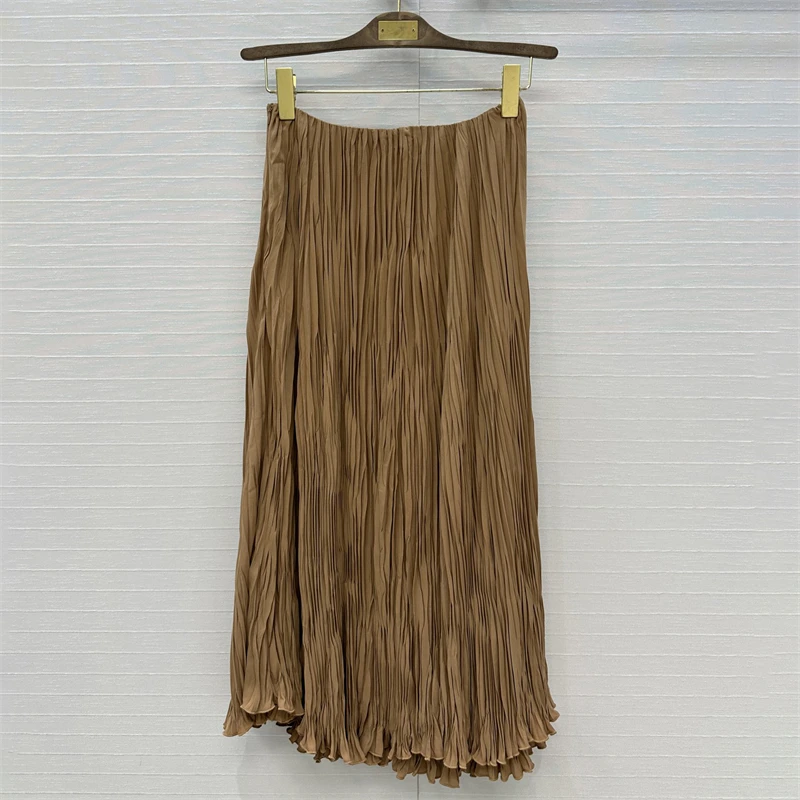 Women's skirt New low waist slim fit long dress for autumn 2025 pleated slim fit women's half skirt ruffled hem large skirt y2k 
Women's skirt New low waist slim fit long dress for autumn 2025 pleated slim fit women's half skirt ruffled hem large skirt y2k