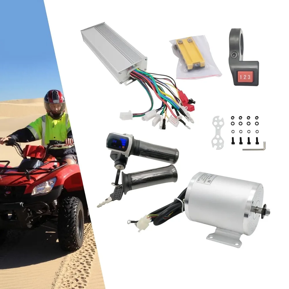 Electric Brushless DC Motor Complete Kit 48V EBike Conversion Motor-Kit 2000W Gearless Motor for Snow Bikes Electric Motorbikes
Electric Brushless DC Motor Complete Kit 48V EBike Conversion Motor-Kit 2000W Gearless Motor for Snow Bikes Electric Motorbikes