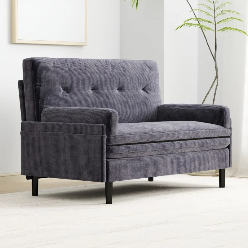 Multifunctional 2Seat Sofa Bed Adjustable Recliner Living Room Velvet Couch with Armrest Convertible Gray Loveseat for Apartment
Multifunctional 2Seat Sofa Bed Adjustable Recliner Living Room Velvet Couch with Armrest Convertible Gray Loveseat for Apartment