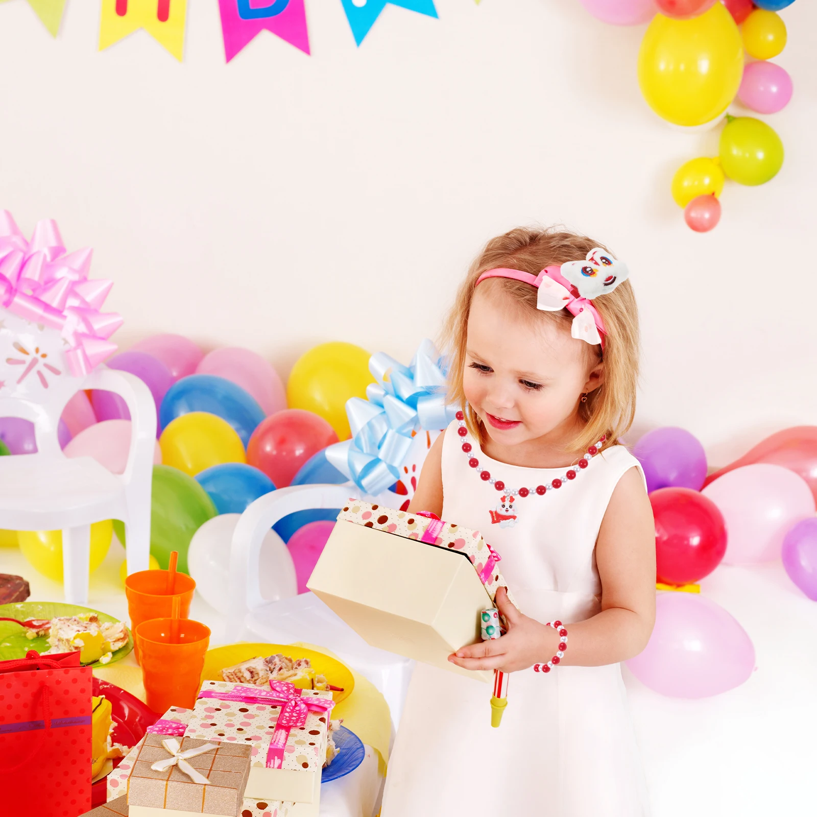 Children's Necklace Bracelet Set Jewelry Kit for Toddler Girls Hair Ring Bracelets Plastic
Children's Necklace Bracelet Set Jewelry Kit for Toddler Girls Hair Ring Bracelets Plastic