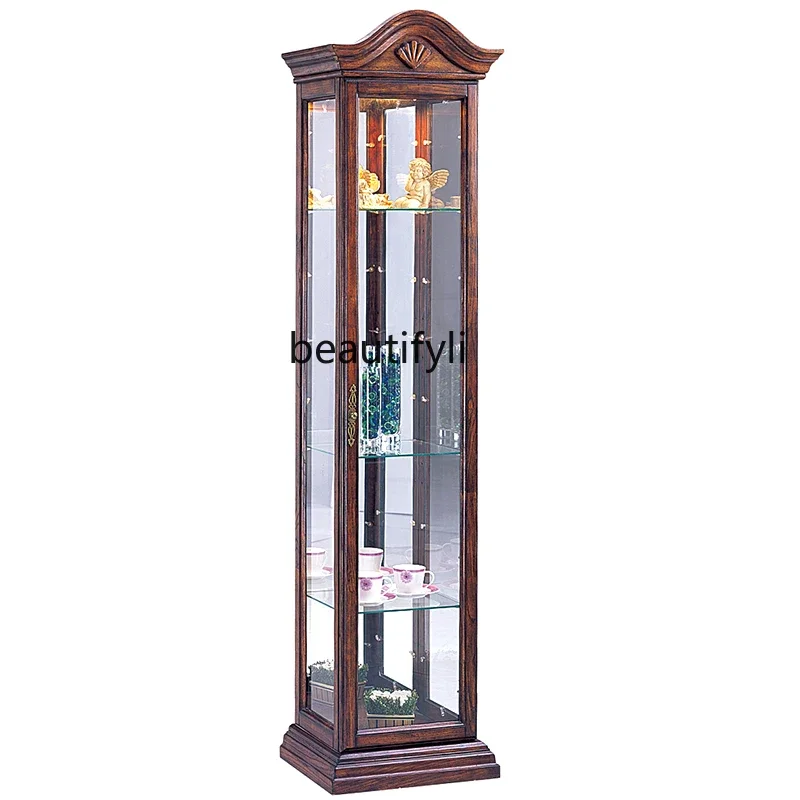 P Simple luxury solid wood wine cabinet against the wall glass display cabinet living room wine cabinet
P Simple luxury solid wood wine cabinet against the wall glass display cabinet living room wine cabinet