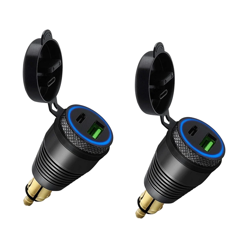 2 шт., водонепроницаемое зарядное устройство для мотоцикла с разъемом USB Type-C, 30 Вт
2 шт., водонепроницаемое зарядное устройство для мотоцикла с разъемом USB Type-C, 30 Вт