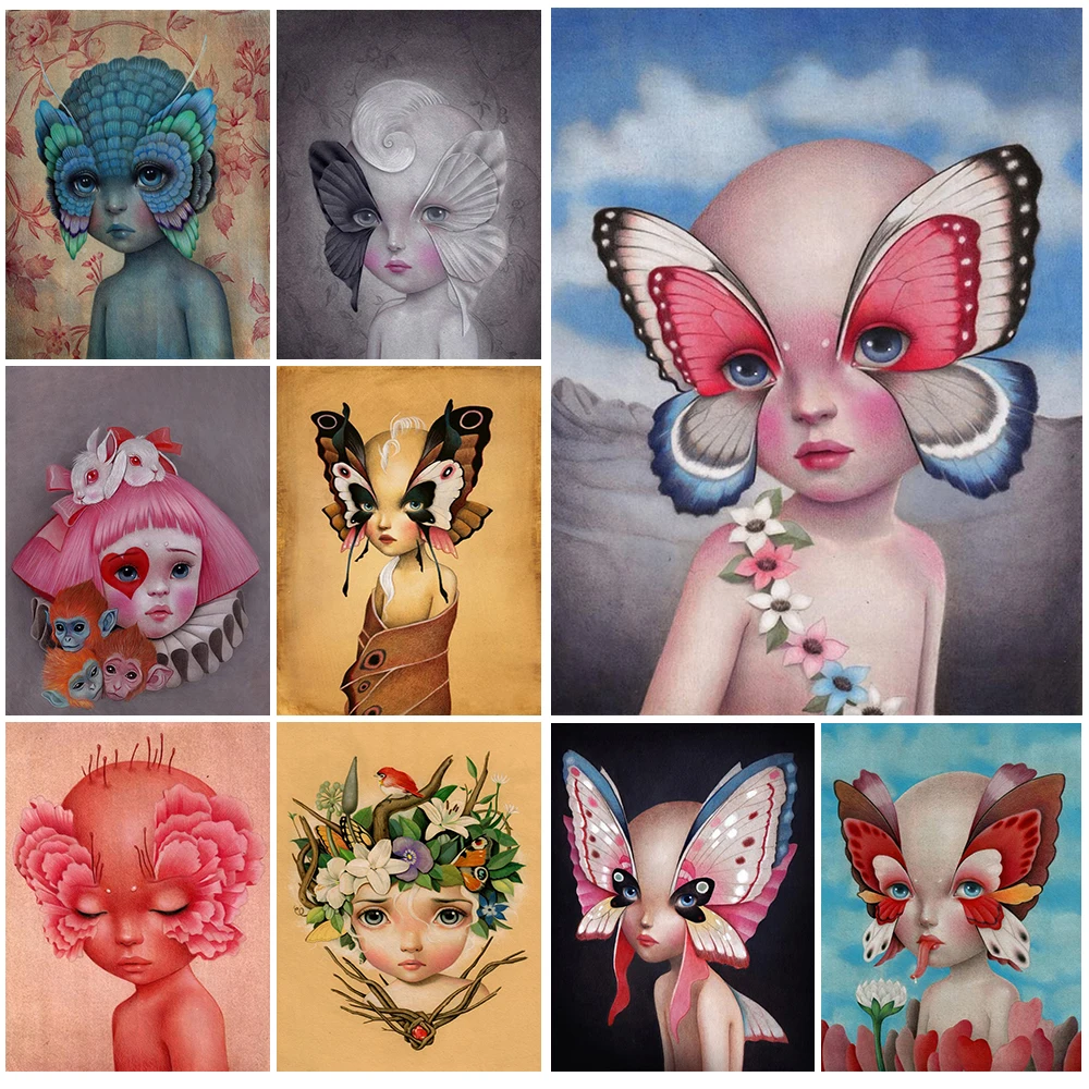 Abstract Gothic Butterfly Girl Vintage Poster Wall Art Canvas Painting Posters Wall Pictures For Living Room Home Decor
Abstract Gothic Butterfly Girl Vintage Poster Wall Art Canvas Painting Posters Wall Pictures For Living Room Home Decor