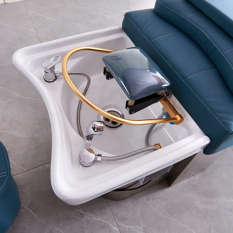 Stainless steel Thai shampoo bed, hairdresser flush bed, barber shop full lying shampoo hair salon special bed
Stainless steel Thai shampoo bed, hairdresser flush bed, barber shop full lying shampoo hair salon special bed