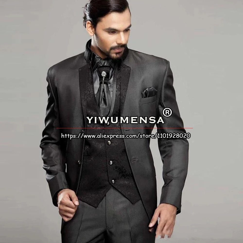 Italian Design Men's Suits Black Floral Wedding Tuxedo Tailored Plus Size Peak Lapel Blazer Waistcoat Pants 3 Pieces Sets Dress
Italian Design Men's Suits Black Floral Wedding Tuxedo Tailored Plus Size Peak Lapel Blazer Waistcoat Pants 3 Pieces Sets Dress
