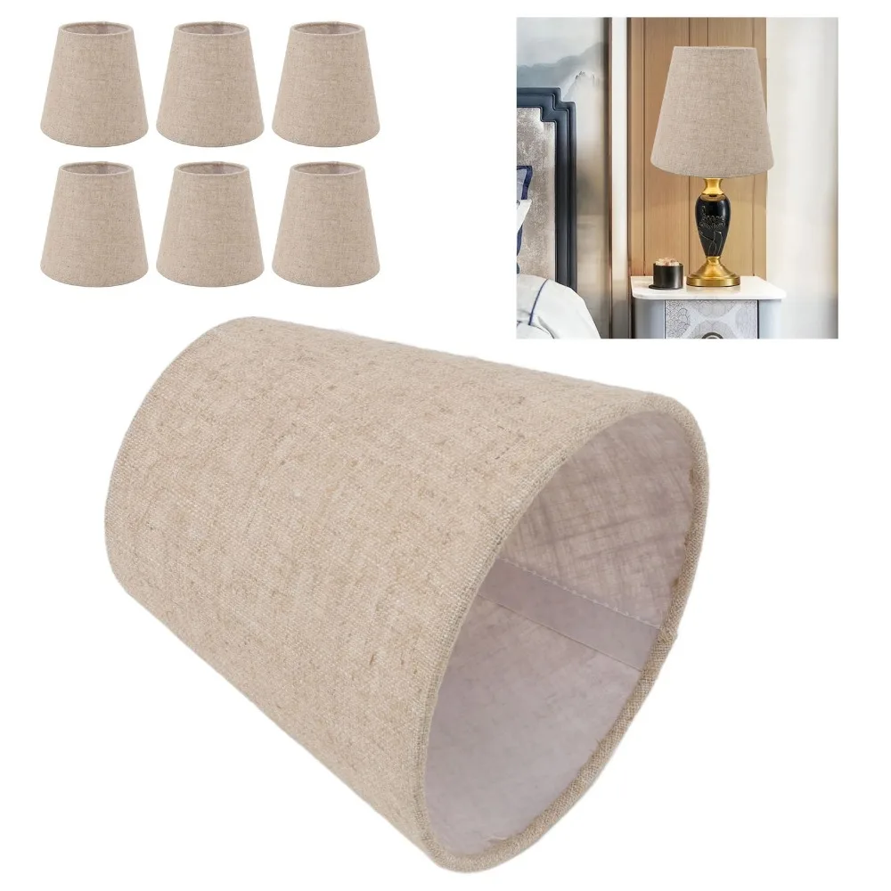 6PCS Simple Fabric Lampshade Clip On Design 5.12 inch Height Lamp Cover Small Lamp Shades Table Lamp
6PCS Simple Fabric Lampshade Clip On Design 5.12 inch Height Lamp Cover Small Lamp Shades Table Lamp