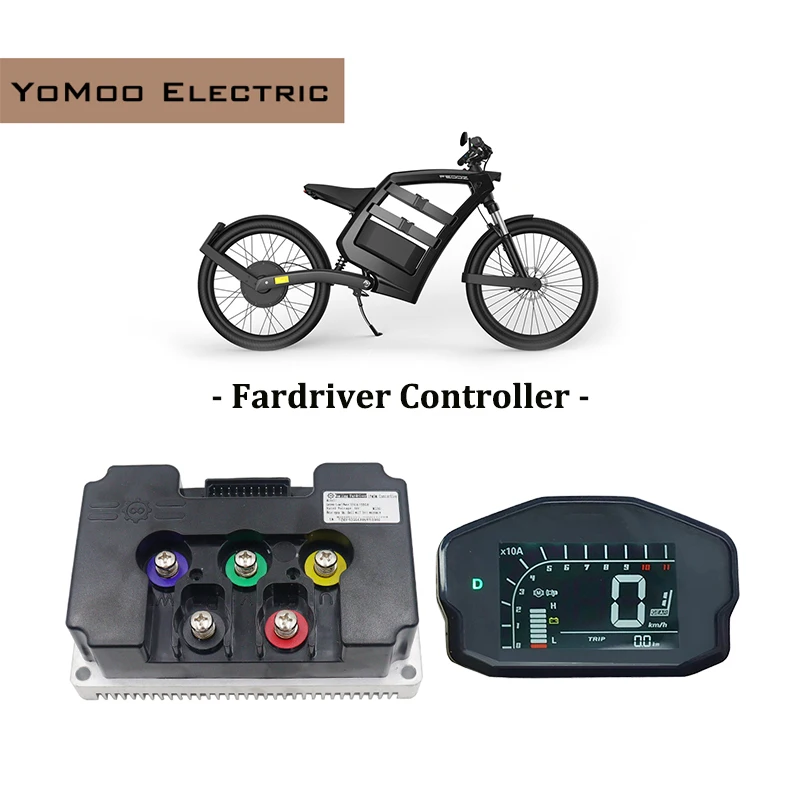 60V/96V Fardriver ND96450 170A BLDC Sine Wave Controller With DKD Display For 3KW-5KW Motor Electric Motorcycles Scooter E-bike
60V/96V Fardriver ND96450 170A BLDC Sine Wave Controller With DKD Display For 3KW-5KW Motor Electric Motorcycles Scooter E-bike