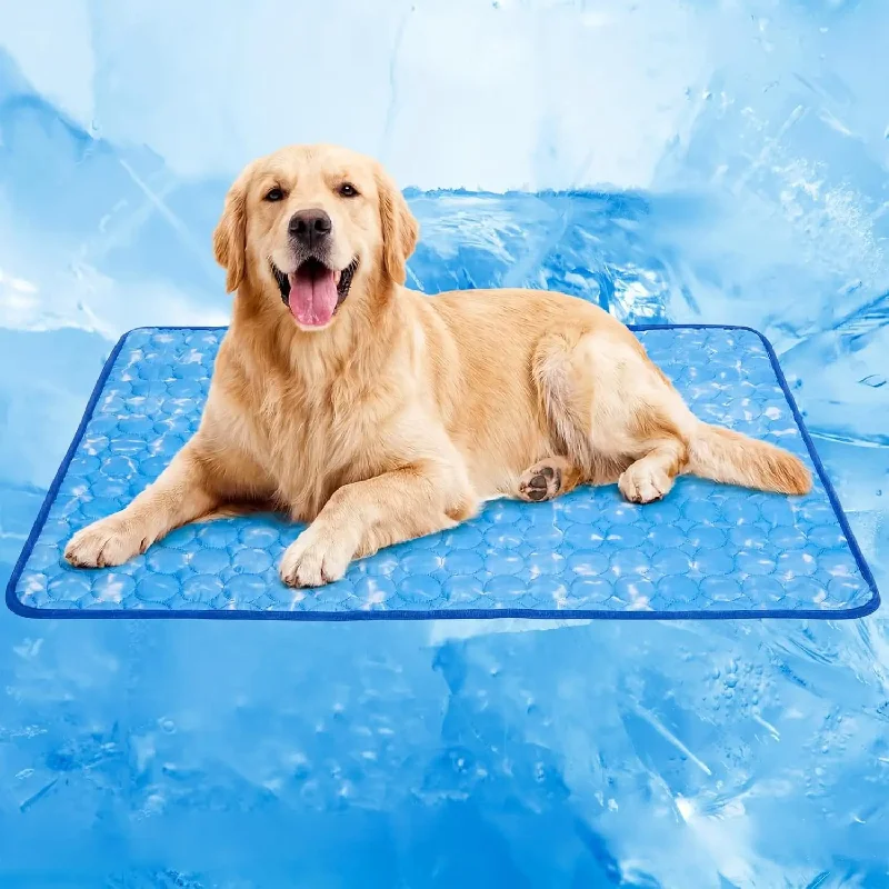 Dog Cooling Mat, Self-Cooling Pad for Pets - 40" x 28", Washable Non-Toxic, Portable for Indoor Outdoor Use
Dog Cooling Mat, Self-Cooling Pad for Pets - 40" x 28", Washable Non-Toxic, Portable for Indoor Outdoor Use