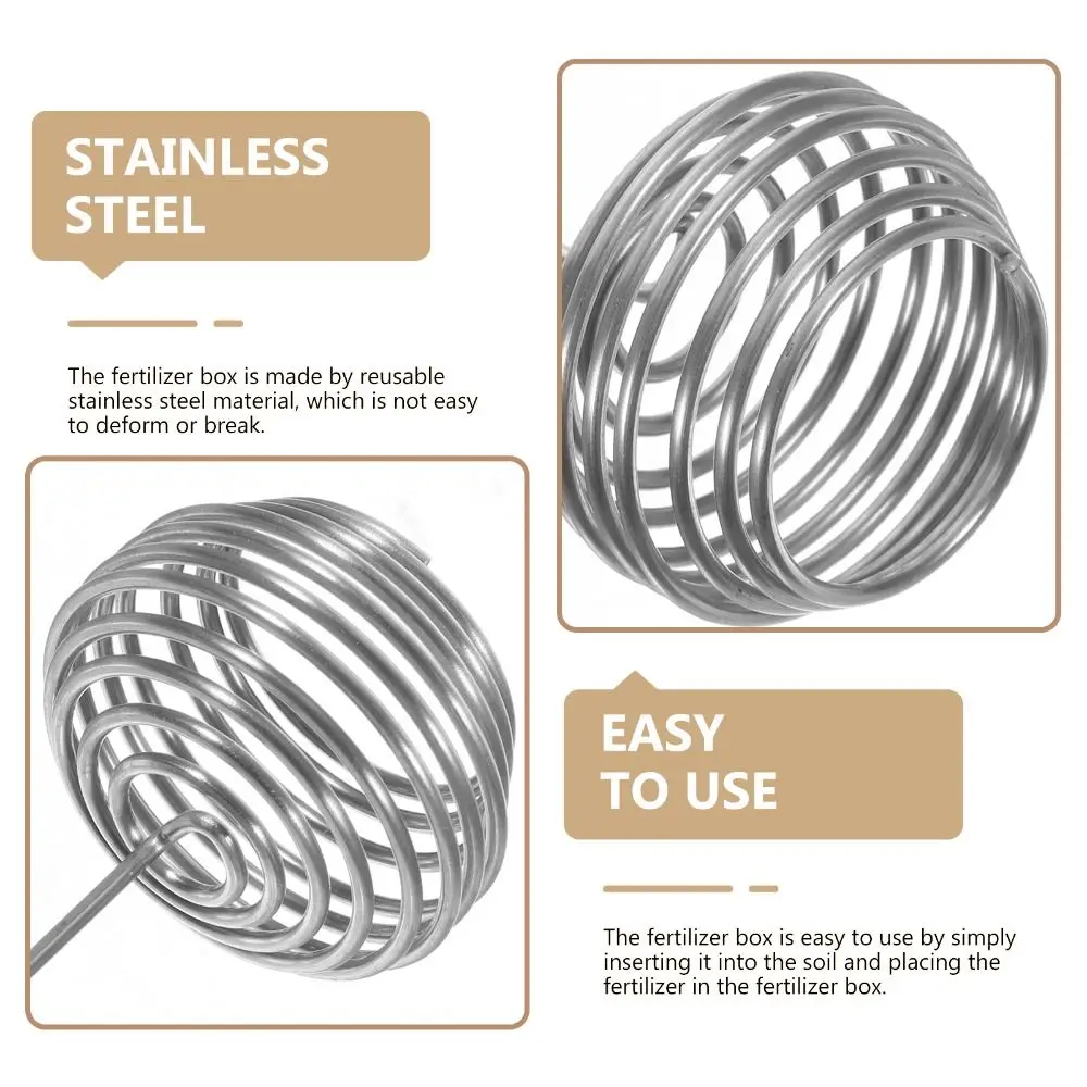 10pcs Portable With Spikes Bonsai Baskets Stainless Steel Automatic Plant Fertilizer Baskets Fertilizer Tool for Flower Plant
10pcs Portable With Spikes Bonsai Baskets Stainless Steel Automatic Plant Fertilizer Baskets Fertilizer Tool for Flower Plant