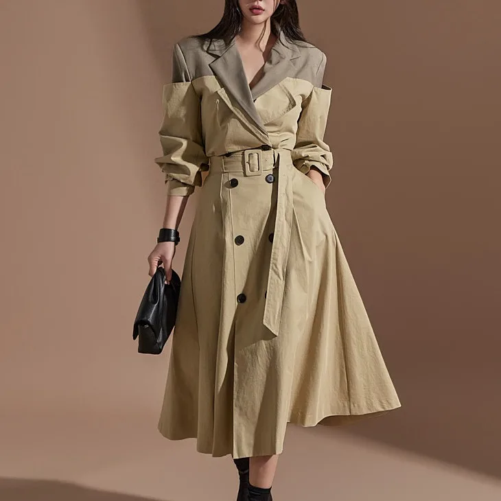 Faionable Retro Color Blo Design Coat Jaet Double Row Buttons A-Line Skirt Two-Piece Set for Women All Seasons
Faionable Retro Color Blo Design Coat Jaet Double Row Buttons A-Line Skirt Two-Piece Set for Women All Seasons
