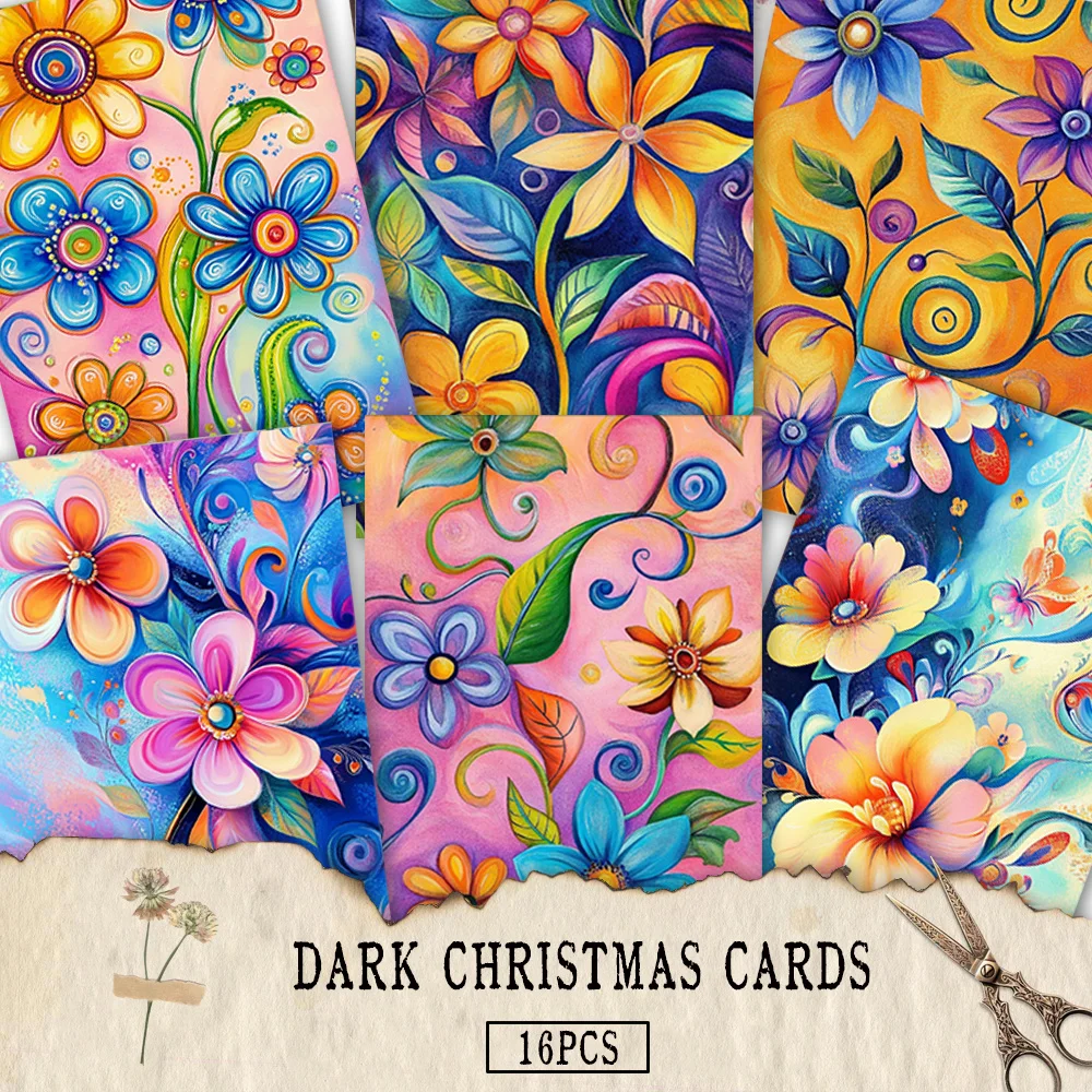 16pcs, colorful floral postcards, New Year gifts, Christmas gifts, living room decoration, bedroom decoration, high-qualitycards
16pcs, colorful floral postcards, New Year gifts, Christmas gifts, living room decoration, bedroom decoration, high-qualitycards