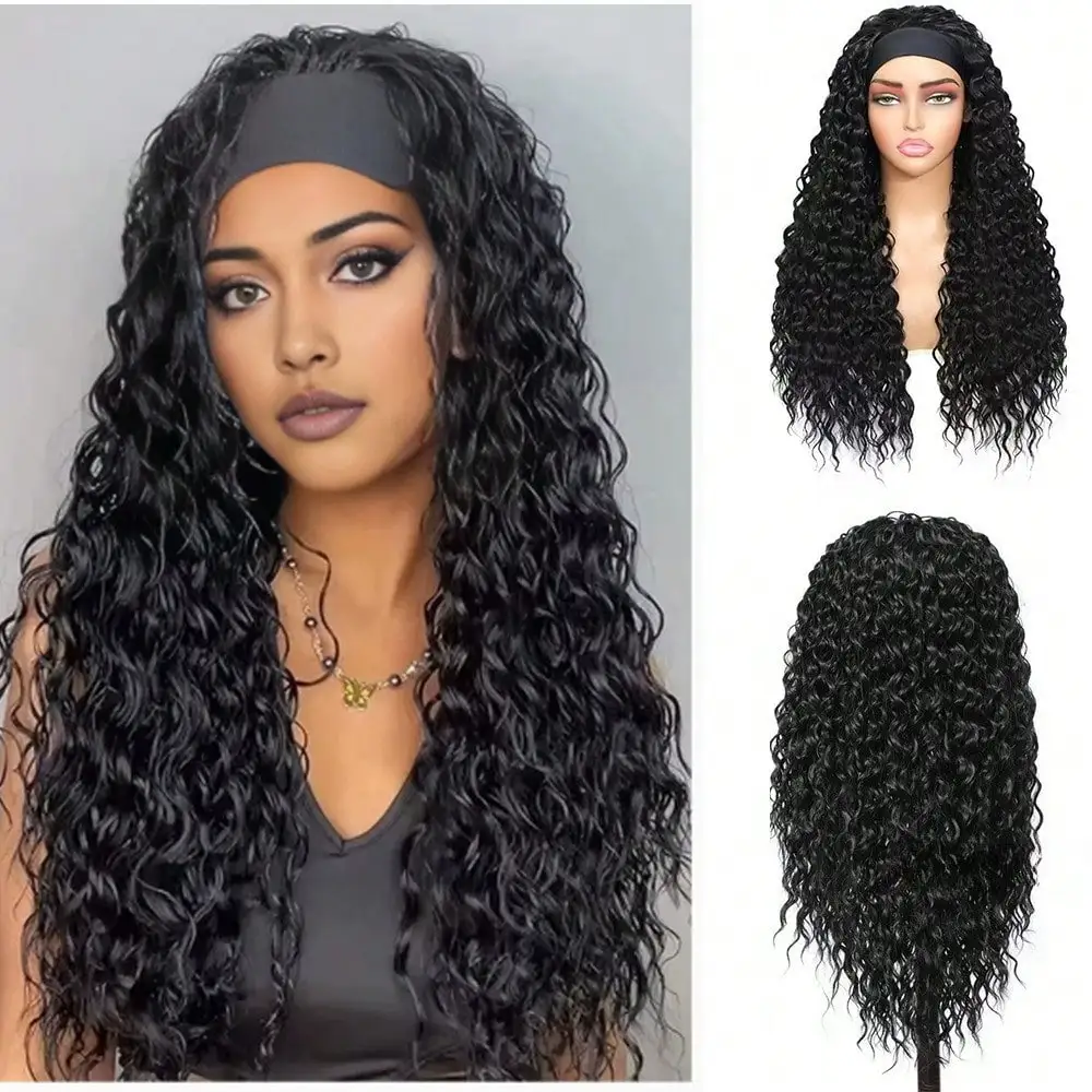 African Curly Hair Band Wig, Black Curled, Headband, Long Wig, Loose Waves, Stylish Everyday Style, High-Temperature Silk, Suitable for Various Women, Ideal for Everyday Partiessynthetic.
African Curly Hair Band Wig, Black Curled, Headband, Long Wig, Loose Waves, Stylish Everyday Style, High-Temperature Silk, Suitable for Various Women, Ideal for Everyday Partiessynthetic.