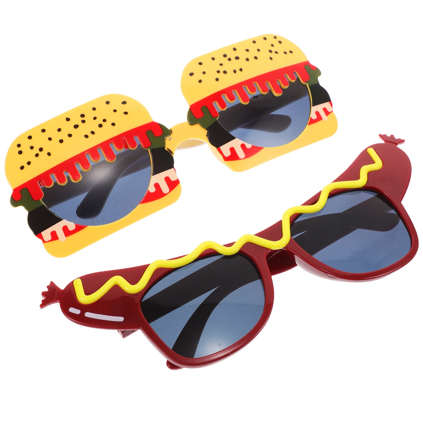 2 pcs Burger Dress up Glasses Novelty Sunglasses Funny Photo Props Halloween Thanksgiving Costume Accessories Beach Party
2 pcs Burger Dress up Glasses Novelty Sunglasses Funny Photo Props Halloween Thanksgiving Costume Accessories Beach Party