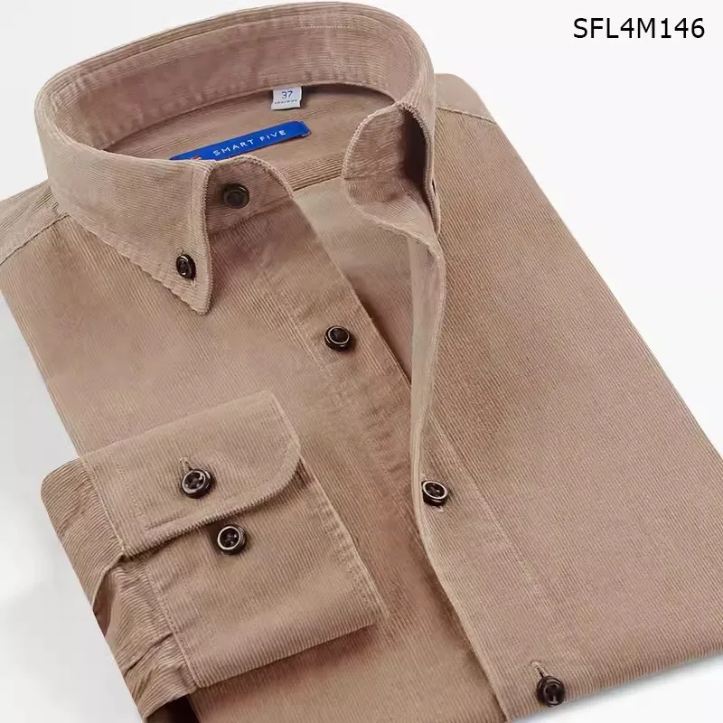 Smart Five Casual Corduroy Shirt For Men Slim Fit Long Sleeve Vintage Orange Red Business Korea Style Clothing Mens Shirts
Smart Five Casual Corduroy Shirt For Men Slim Fit Long Sleeve Vintage Orange Red Business Korea Style Clothing Mens Shirts