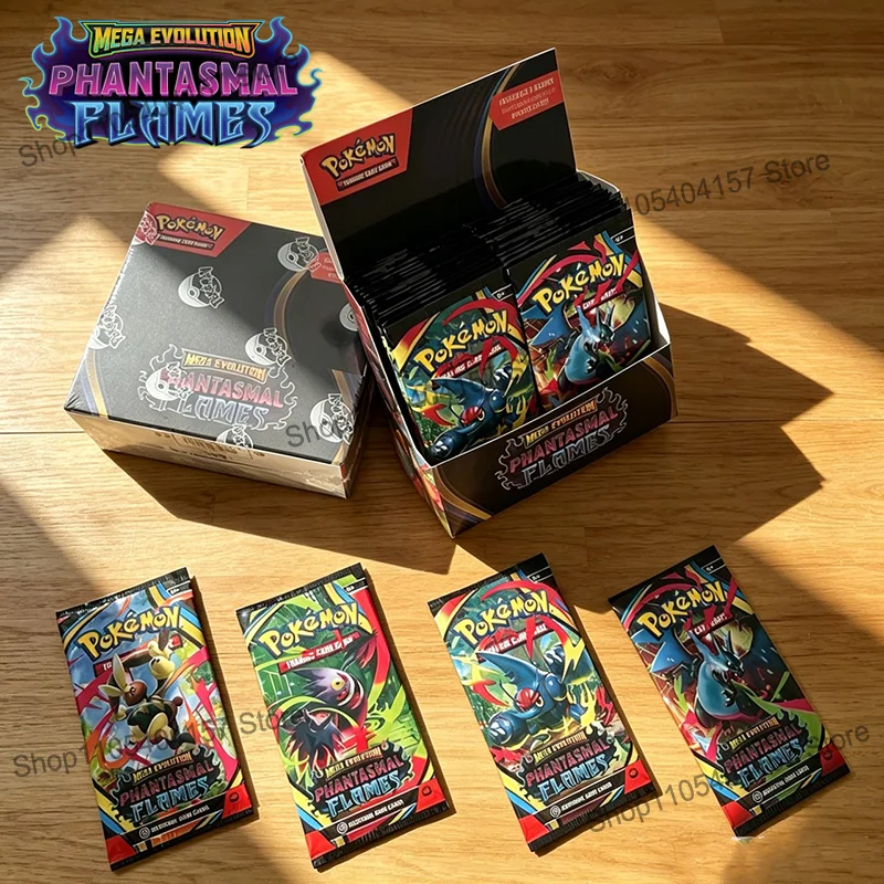 Pokemon Cards Mega Evolution Phantasmal Flames Booster Packs 360Pcs English Battle Cards Trading Cards Game Collection Toys Gift
Pokemon Cards Mega Evolution Phantasmal Flames Booster Packs 360Pcs English Battle Cards Trading Cards Game Collection Toys Gift