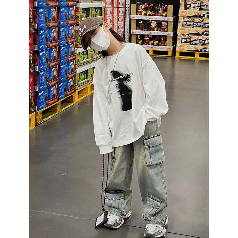 Children's Clothing Boys' T-shirt 2024 SpringWestern Style Top Fashionable Long Sleeve Bottoming Shirt T-shirts for Children
Children's Clothing Boys' T-shirt 2024 SpringWestern Style Top Fashionable Long Sleeve Bottoming Shirt T-shirts for Children