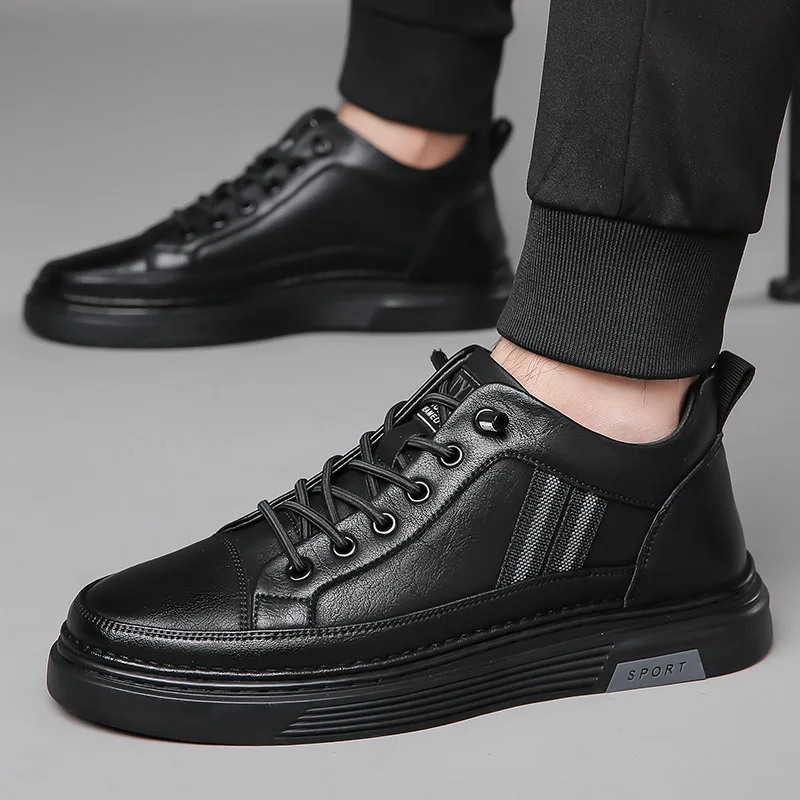 Leather Shoes for Men Summer Breathable Trendy Soft-soled Men's Casual Comfort Shoes Trendy Shoe Black Sports Versatile Sneakers
Leather Shoes for Men Summer Breathable Trendy Soft-soled Men's Casual Comfort Shoes Trendy Shoe Black Sports Versatile Sneakers