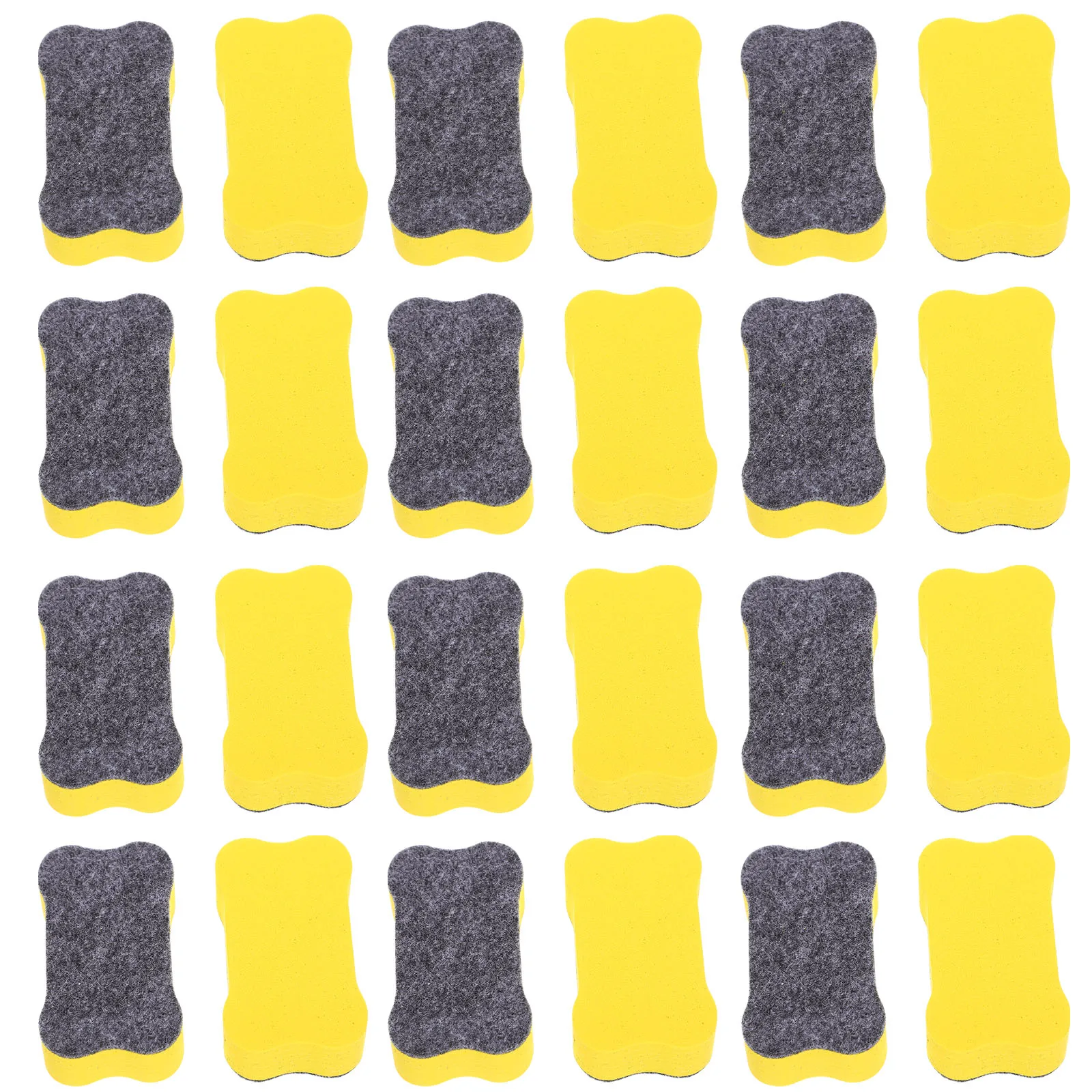 24pcs Yellow EVA Felt Whiteboard Erasers 7x4x2cm Portable Washable Dry Marker Bone Shaped Kids School Supplies
24pcs Yellow EVA Felt Whiteboard Erasers 7x4x2cm Portable Washable Dry Marker Bone Shaped Kids School Supplies