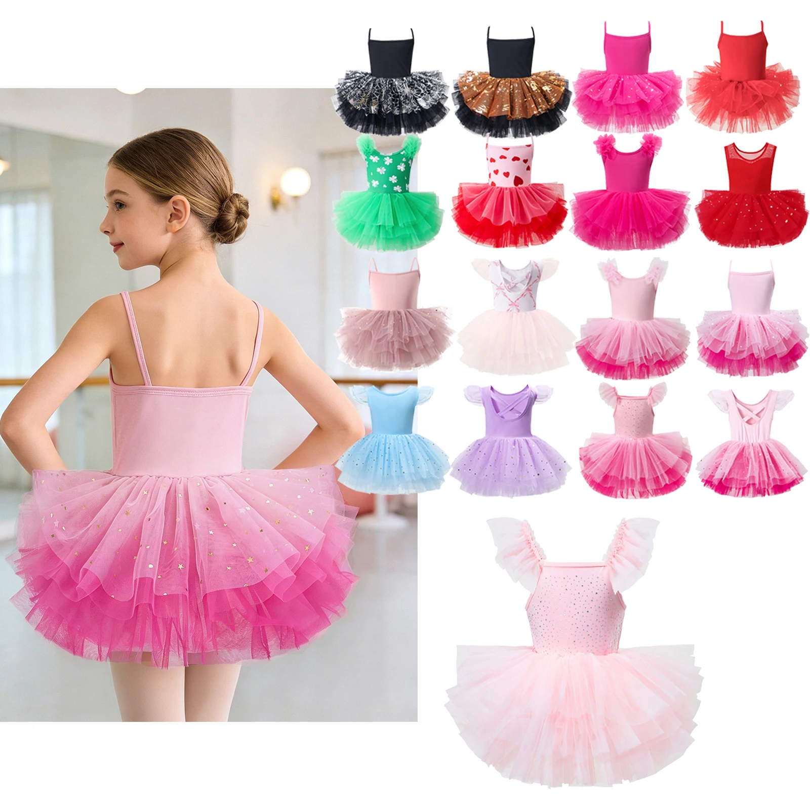 Girls Ballet Dress Fashion Dance Dress 2-8 Years Old Children's Party Dress Performance Costume Princess Festival Party Skirt
Girls Ballet Dress Fashion Dance Dress 2-8 Years Old Children's Party Dress Performance Costume Princess Festival Party Skirt