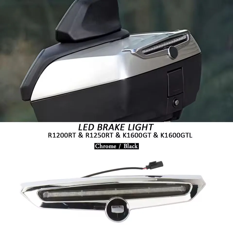 New LED Brake Light Top Case Cover 49L Black Chrome Motorcycle Accessories For BMW K1600GT K1600GTL Exclusive R1200RT R1250RT
New LED Brake Light Top Case Cover 49L Black Chrome Motorcycle Accessories For BMW K1600GT K1600GTL Exclusive R1200RT R1250RT