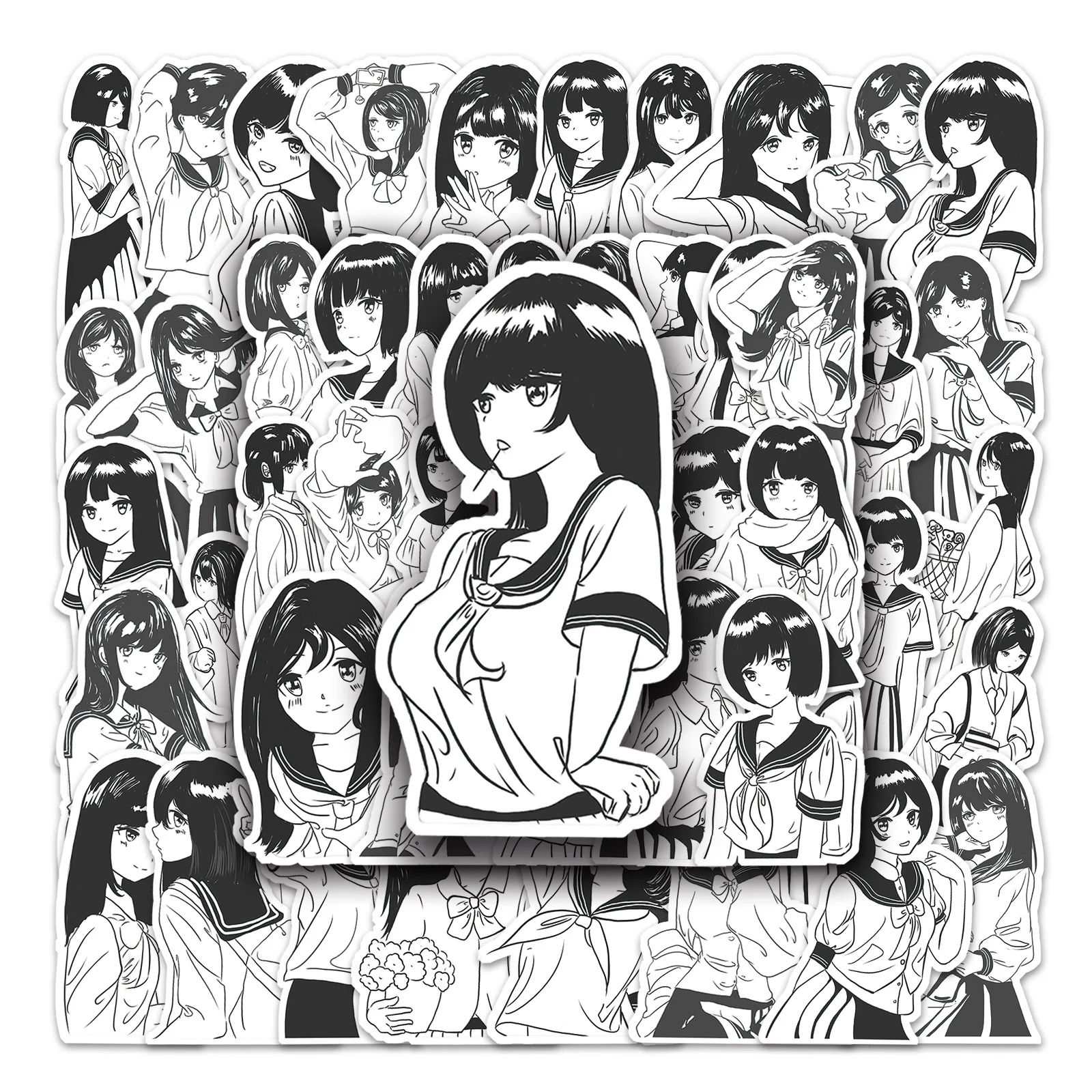 10/50PCS Jyoshi Koukousei Clothing Black and White Elizabeth Lee 2D Girl Decorative Suitcase Waterproof Sticker Kids Toy
10/50PCS Jyoshi Koukousei Clothing Black and White Elizabeth Lee 2D Girl Decorative Suitcase Waterproof Sticker Kids Toy