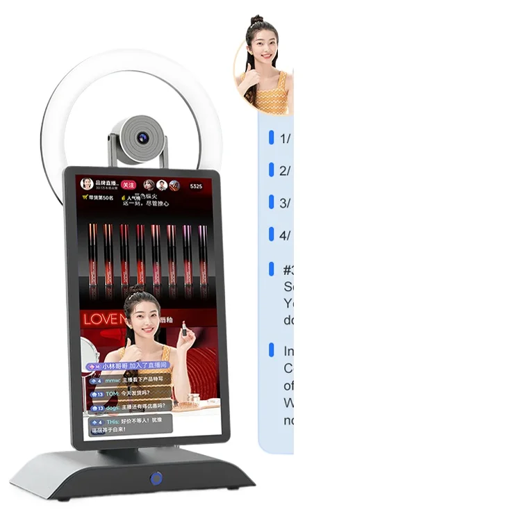 New Live Streaming Screen Advertising Display Tabletop Live Broadcast Screen Interactive Touch Screen Live Streaming Machine
New Live Streaming Screen Advertising Display Tabletop Live Broadcast Screen Interactive Touch Screen Live Streaming Machine