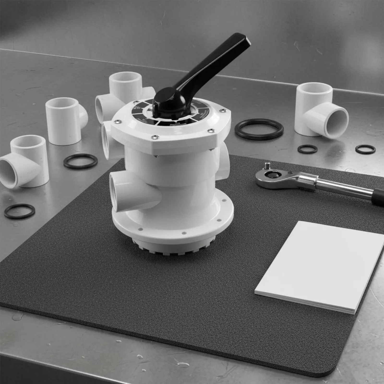 Flange Mount Sand Valve High Filtration 6-Way Valve Head 1.5 Inch Ports
Flange Mount Sand Valve High Filtration 6-Way Valve Head 1.5 Inch Ports