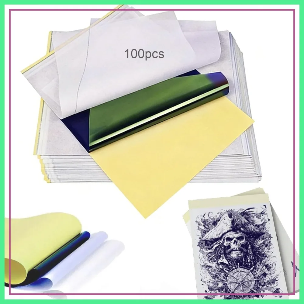 100 Sheets A4 Tattoo Transfer Paper, 4 Layers Thermal Stencil Paper for DIY Tattooing
100 Sheets A4 Tattoo Transfer Paper, 4 Layers Thermal Stencil Paper for DIY Tattooing