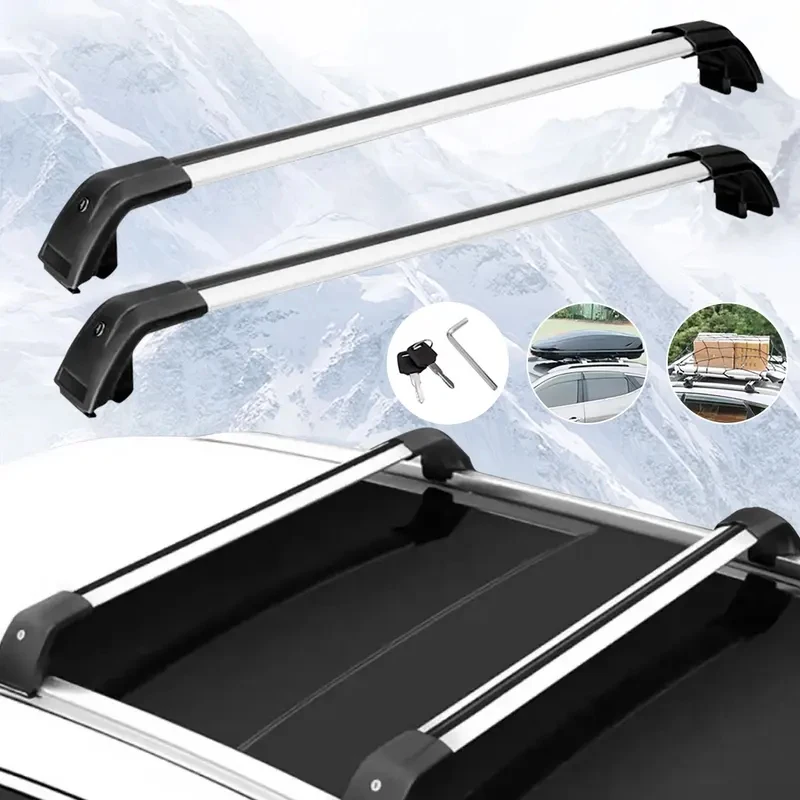 High Quality Aluminum Lockable Heavy Duty Roof Bars Black Fit Tahoe SUV Luggage Rails
High Quality Aluminum Lockable Heavy Duty Roof Bars Black Fit Tahoe SUV Luggage Rails