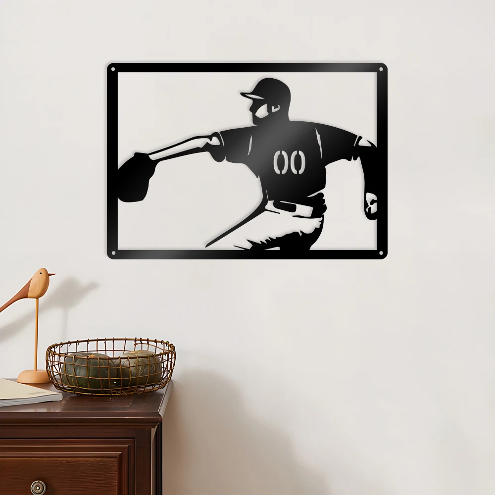 1pc Baseball throw New Custom Name Metal Wall Signs Metal Wall Plaque For Living Room Decor
1pc Baseball throw New Custom Name Metal Wall Signs Metal Wall Plaque For Living Room Decor