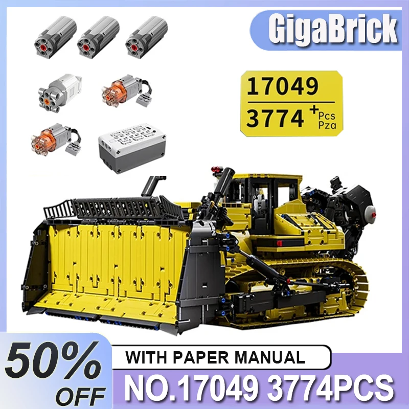 IN STOCK MOULD KING 17049 Yellow Bulldozer Building Blocks Bricks Model Toys for Boys Christmas Birthday Gifts Set for kids
IN STOCK MOULD KING 17049 Yellow Bulldozer Building Blocks Bricks Model Toys for Boys Christmas Birthday Gifts Set for kids