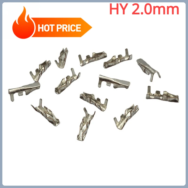 100pcs Hy2.0mm Terminal Phosphor Copper Languette Pin Pitch 2.0mm with Buckle Pin Terminal Connector Plug
100pcs Hy2.0mm Terminal Phosphor Copper Languette Pin Pitch 2.0mm with Buckle Pin Terminal Connector Plug
