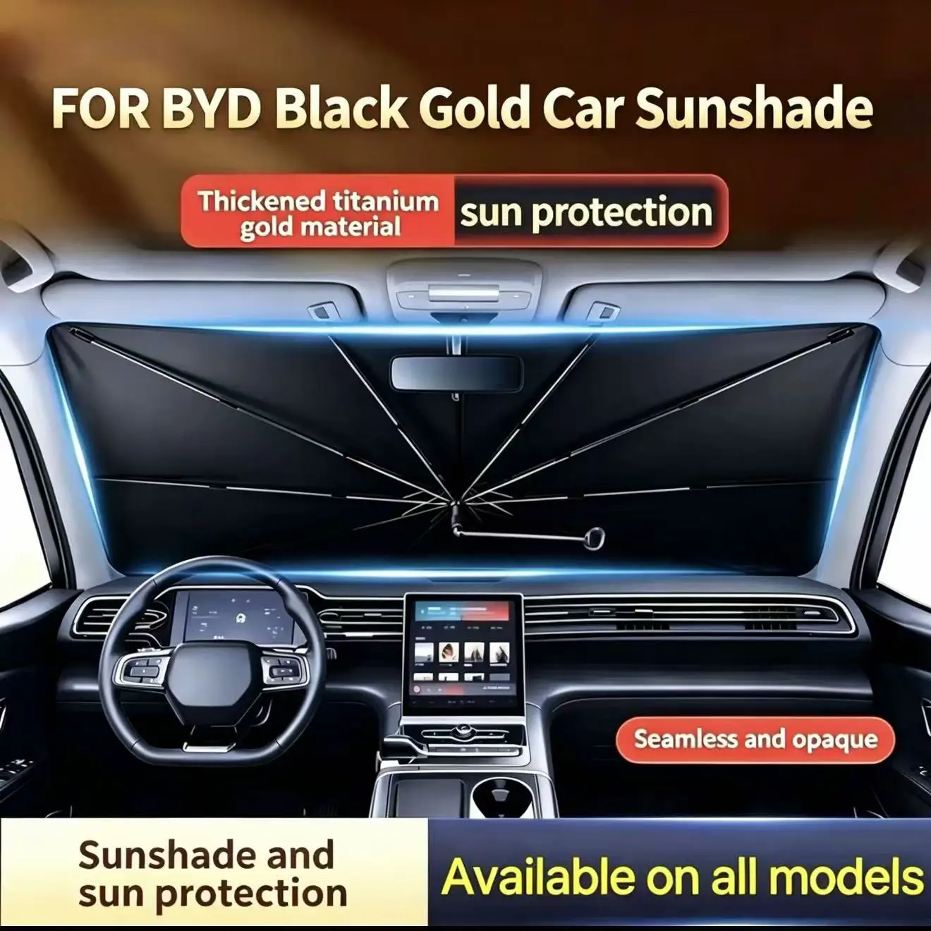 For BYD Atto3 Han Seal Dolphin sun umbrellas front windshield sun shields protection heat insulation and interior accessories
For BYD Atto3 Han Seal Dolphin sun umbrellas front windshield sun shields protection heat insulation and interior accessories
