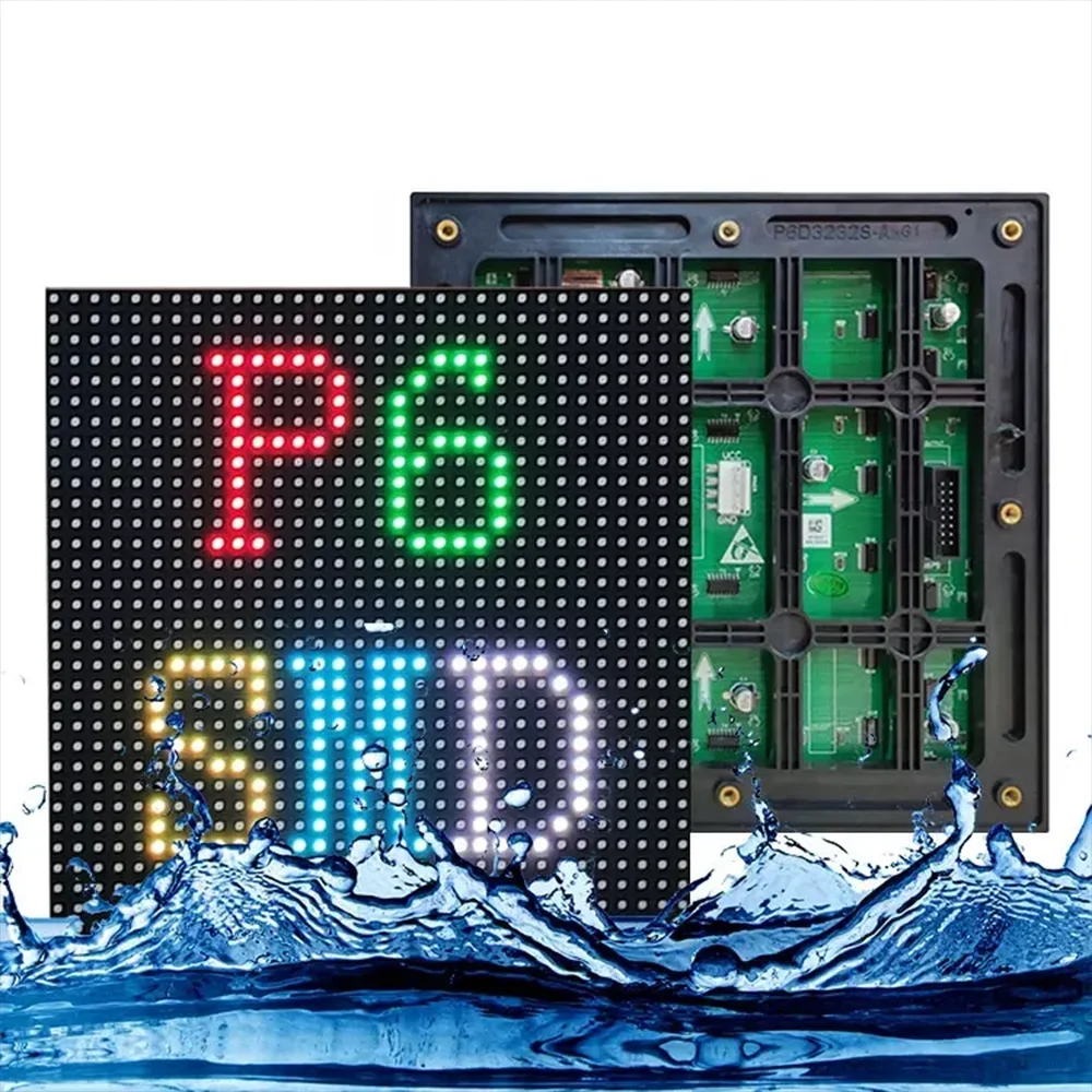 Special sale P6 outdoor LED module HUB75 interface SMD 1/8 scan current size is 192*192mm
Special sale P6 outdoor LED module HUB75 interface SMD 1/8 scan current size is 192*192mm