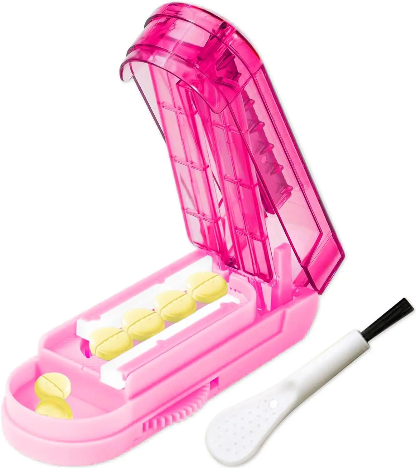 Pill Cutter for Small Pills, Precision Tablet Splitter, Cuts Multiple Pills at Once, Sharp Blade with Safety Guard, Pink
Pill Cutter for Small Pills, Precision Tablet Splitter, Cuts Multiple Pills at Once, Sharp Blade with Safety Guard, Pink
