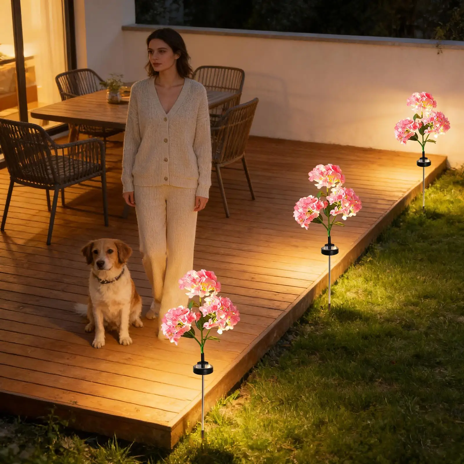 Solar Hydrangea Flower Lights Garden Waterproof Hydrangea Lighting Solar Powered Landscaping Lights For Yard Patio Backyard
Solar Hydrangea Flower Lights Garden Waterproof Hydrangea Lighting Solar Powered Landscaping Lights For Yard Patio Backyard