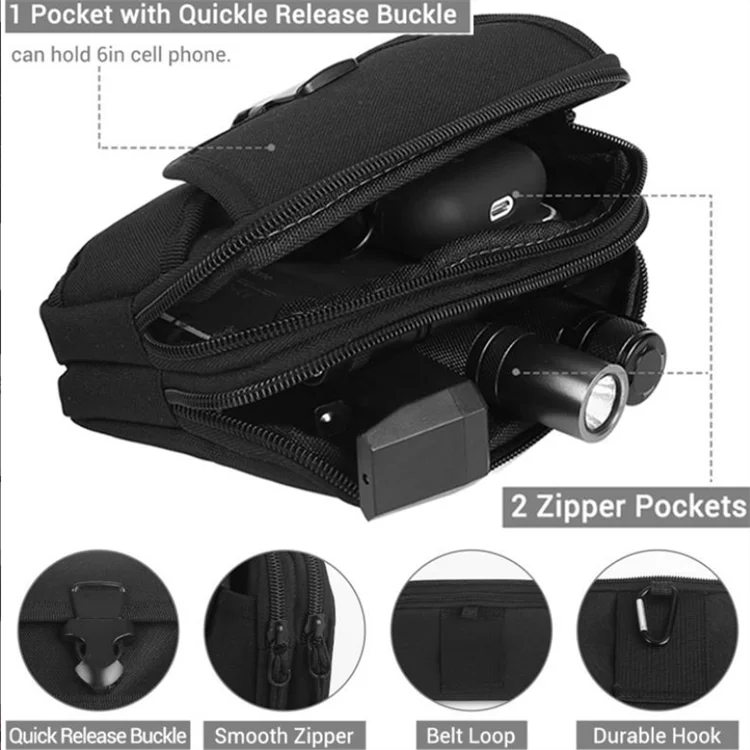 Tactical Men's Belt Waist Bag Pack Molle Pouch Small Pocket Outdoor Mobile Phone Pouch for 7" Phone Hunting Camping Bag
Tactical Men's Belt Waist Bag Pack Molle Pouch Small Pocket Outdoor Mobile Phone Pouch for 7" Phone Hunting Camping Bag