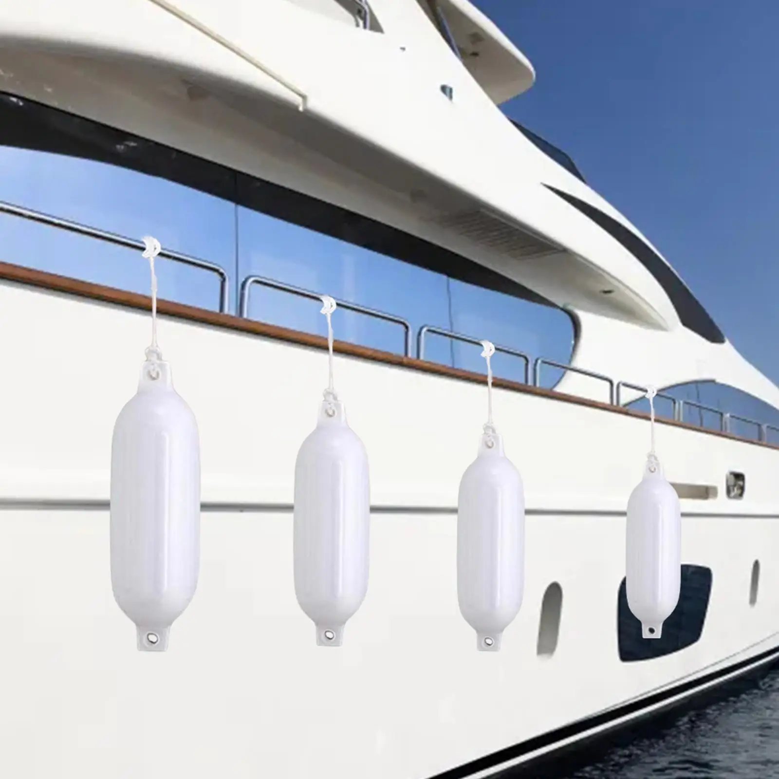 4 Pieces Boat s Boat Bumpers s with 4 Ropes Use to Bass Boats Sport Boats Sailboats Shield Protection Boat Bumpers for Pontoon
4 Pieces Boat s Boat Bumpers s with 4 Ropes Use to Bass Boats Sport Boats Sailboats Shield Protection Boat Bumpers for Pontoon