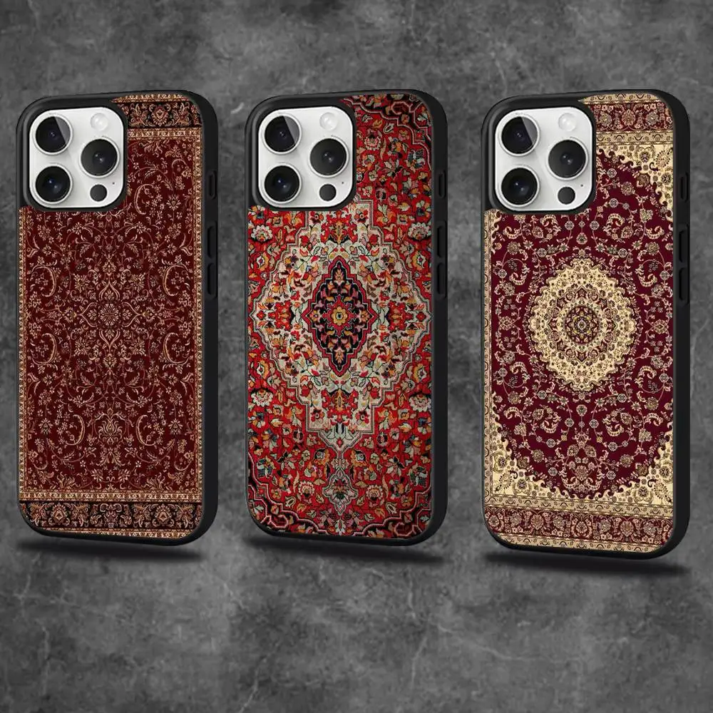 Persian Carpet Floral Pattern Phone Case For iPhone 16,15,14,13,12,11,Pro,Max,Plus,Mini,SE4,E Magnetic Magsafe Wireless Charging
Persian Carpet Floral Pattern Phone Case For iPhone 16,15,14,13,12,11,Pro,Max,Plus,Mini,SE4,E Magnetic Magsafe Wireless Charging