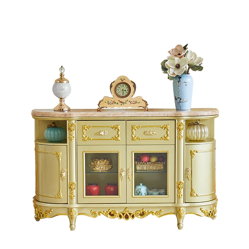 Marble sideboard solid wood bedroom locker living room partition cabinet porch cabinet gold
Marble sideboard solid wood bedroom locker living room partition cabinet porch cabinet gold