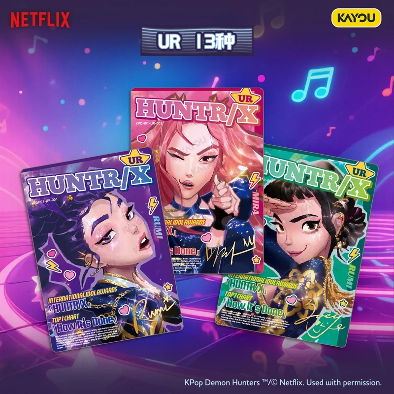 Genuine KAYOU KPop Demon Hunters Collectible Trading Cards Classic Edition Booster Pack Blind Box Energy Edition Booster Pack
Genuine KAYOU KPop Demon Hunters Collectible Trading Cards Classic Edition Booster Pack Blind Box Energy Edition Booster Pack
