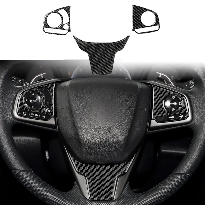 For Honda Civic X 10th Gen 2016 2017 2018 2019 2020 2021 Real Soft Carbon Fiber Sticker Car Steering Wheel Panel Interior Trim
For Honda Civic X 10th Gen 2016 2017 2018 2019 2020 2021 Real Soft Carbon Fiber Sticker Car Steering Wheel Panel Interior Trim